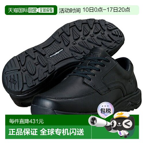日本直邮Mizuno 5KF320 男士休闲鞋黑色宽版 6E