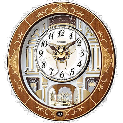 【日本直邮】Seiko Clock 精工时钟 置钟 挂钟 天然色木质