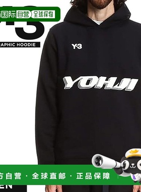 日本直邮Y-3 连帽衫 U GRAPHIC HOODIE HT4732 图案连帽衫 男士套