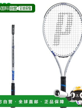 日本直邮 空拍Prince 网球硬拍 Tour 100 (310g) 纯白 x 蓝色 Pri