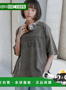 1h可退 日本直邮PAGEBOYLIM 男女同款复古印花T恤 494403