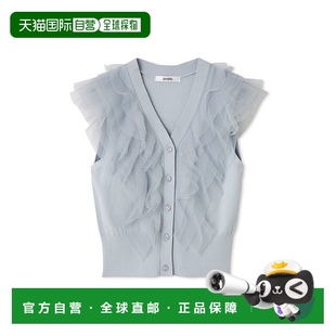 套头设计 1h可退 无袖 日本直邮SNIDEL女装 裾部宽 V领华服感针织衫