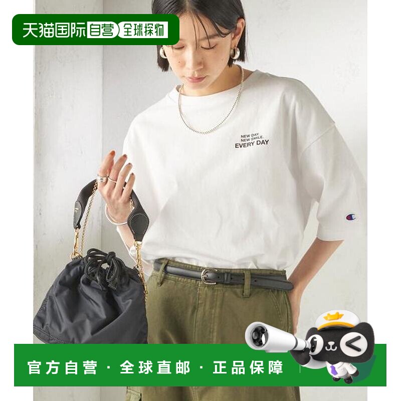 1h可退 日本直邮部分 SHIPS联名 Champion 五分袖 logo印花 T恤