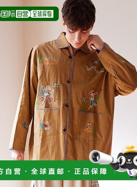 1h可退 日本直邮CAYHANE男女同款宽松刺绣棉质衬衫 IDS5306