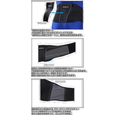 日本直邮ZAMST 男女 ZW-7 护腰护腰硬质 1件 ZAMST 383701 383702