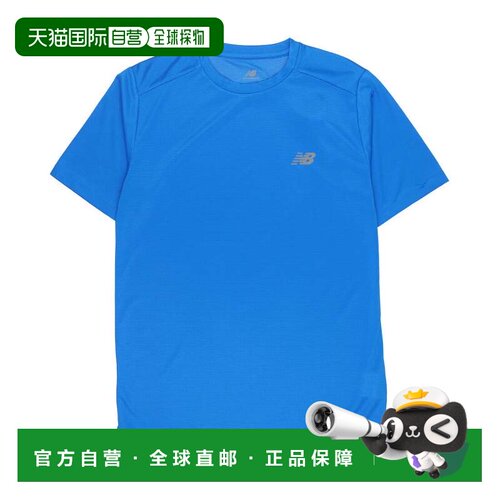 日本直邮New Balance 男士田径跑步短袖T恤 运动必备 MT41222 蓝