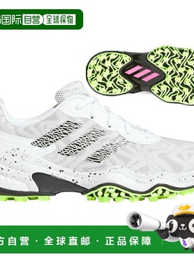 日本直邮 adidas 高尔夫女鞋 代码混沌25 鞋带款 白色/核心黑色/