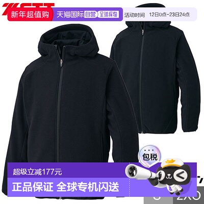 日本直邮ZETT 男士棒球抓绒连帽外套带帽冬季保暖长袖轻便全拉链B