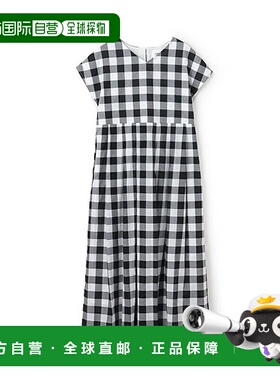 1h可退 日本直邮petit main LIEN 女装 春夏印花A字长袖连衣裙 右