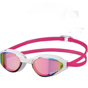 SWANS 游泳镜 带竞赛垫 MIT 镜面型游泳 SR81MPAF-SMRU