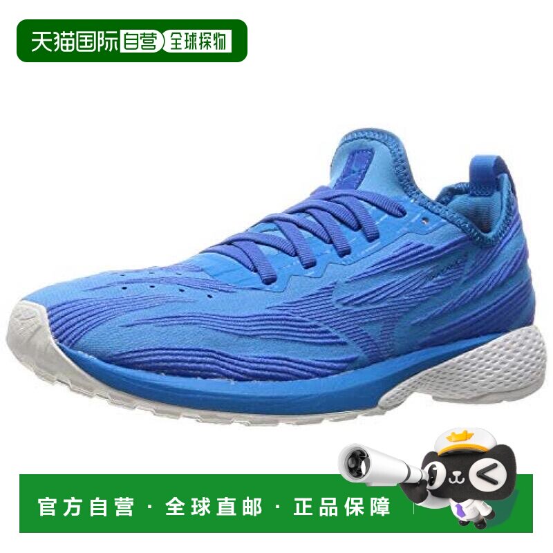 【日本直邮】Mizuno美津浓 跑鞋Wave Aero 19轻量女蓝x蓝x白22.5c