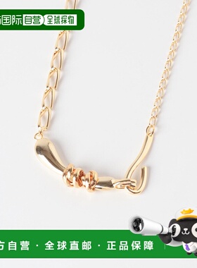 1h可退 日本直邮Lapuis 女士 Flow Coil 系列造型锁骨链 LWA72542