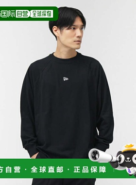 日本直邮NEW ERA 男士长袖机能T恤 LS OS PF T [14674830] 黑色 T