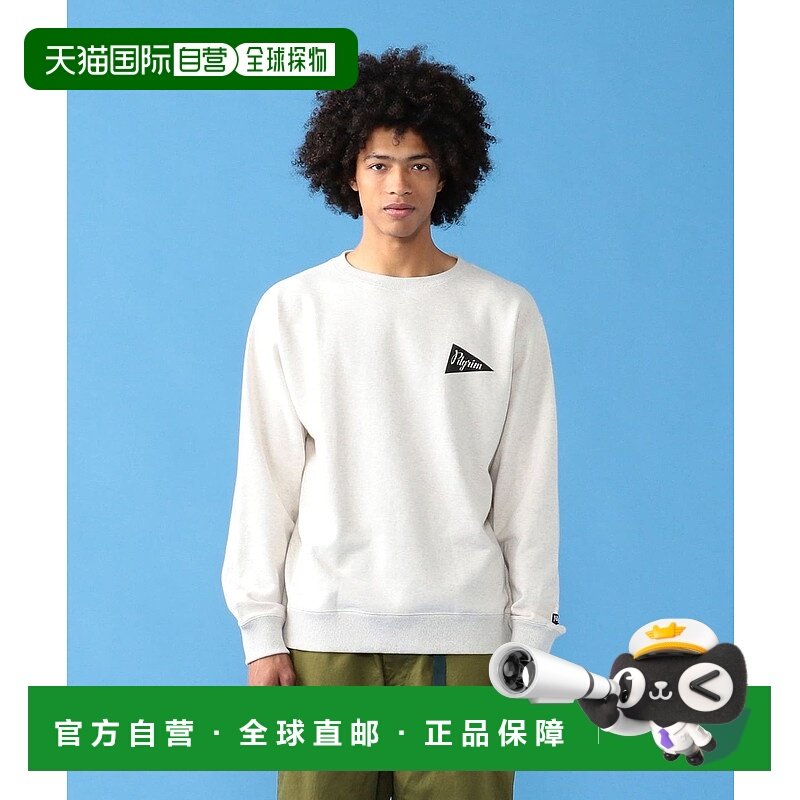 1h可退 日本直邮Pilgrim Surf+Supply男士休闲圆领卫衣 左胸标志