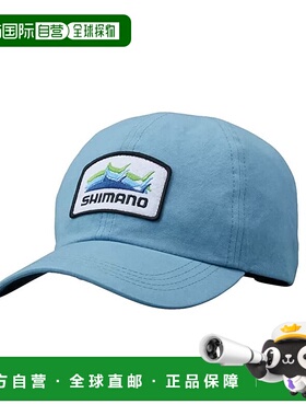 【日本直邮】SHIMANO禧玛诺贴布帽蓝灰色防晒防紫外线通勤CA-014W