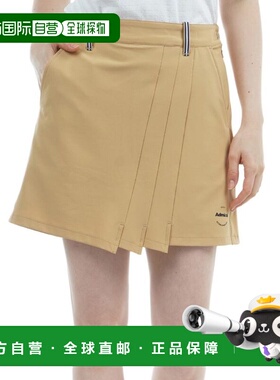 日本直邮Admiral GOLF 女士4WAY斜纹前褶阔腿裤ADLA510-BEG 高尔
