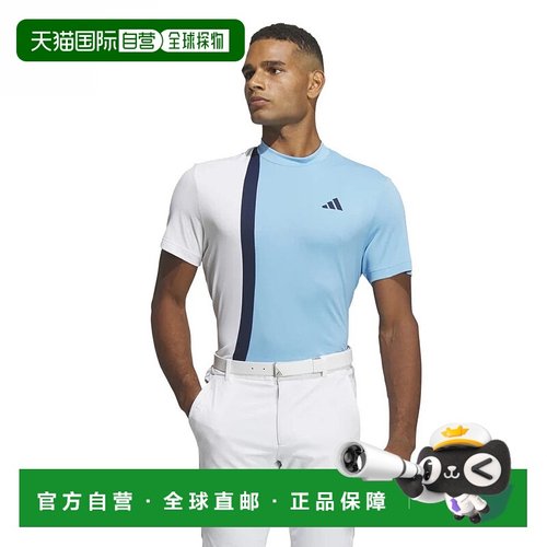 日本直邮adidas-阿迪达斯高尔夫穿短袖衬衫春夏春季热。速干