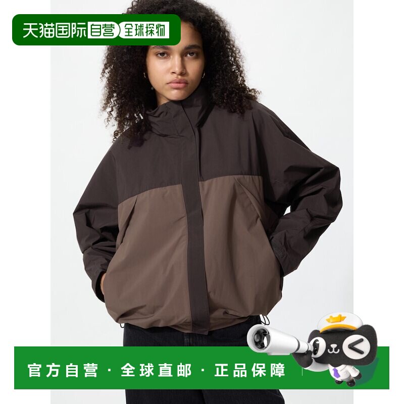 日本直邮UNIQLO优衣库 SS26 舒适撞色拼接夹克外套 女款图片