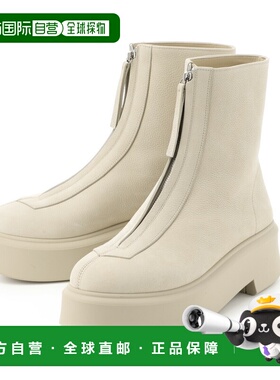 日本直邮THE ROW 女士米色踝靴（F1144 L131R Beg）拉链靴（1）