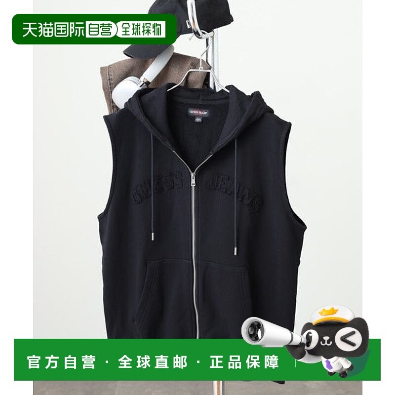 日本直邮GUESS GUESS JEANS GJ ZIP REG HOOD SLEEVELESS(VEST) [