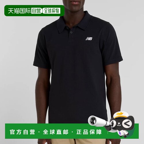 日本直邮New Balance 男士珠地网眼Polo衫 MT51519-BK 吸水速干 1