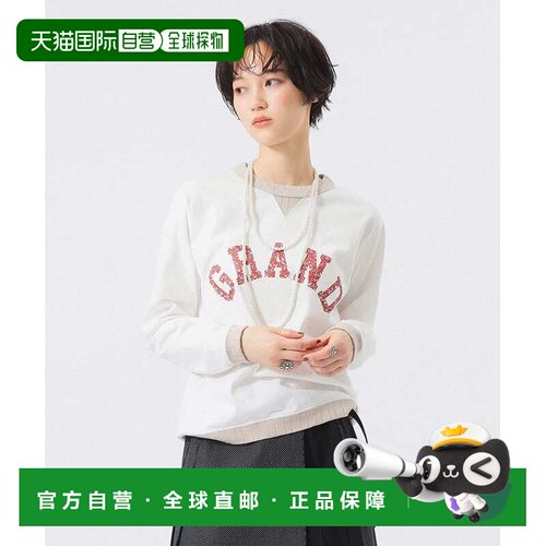 日本直邮Jackman 女装 长袖logo印花T恤26FW 1314【付后1h可退】