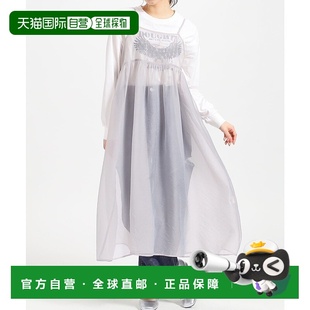 白色 HN6029EW001627 日本直邮Honeys 女士透明薄纱吊带连衣裙