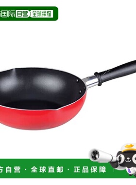 【日本直邮】Pearl Metal珍珠金属 平底锅 24cm 红色HB-6142