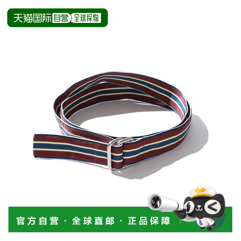 1h可退 日本直邮BEAMS PLUS 细斜纹带双环腰带新款休闲皮带