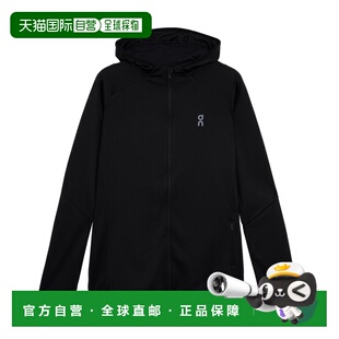 日潮跑腿ON昂跑 女士气候拉链连帽衫外套 Black XS 1we1033