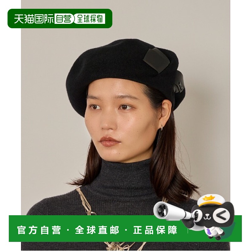 1h可退 日本直邮arth 女装缎面装饰报童帽 修饰脸型立体剪裁 秋冬