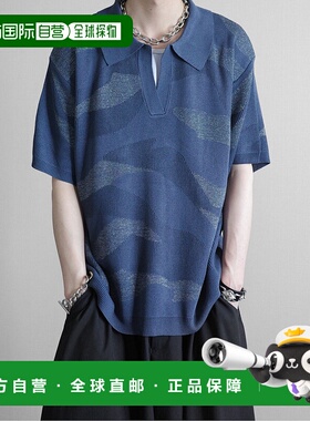 1h可退 日本直邮KUUUPY 男女同款 原创纽曼斯纹针织 Polo 衫 KP00