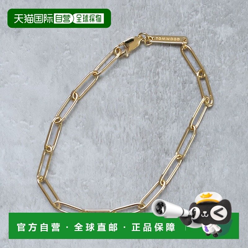 日本直邮TOM WOOD 手链 金色盒子 100067 男女通用 925银链饰品