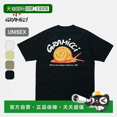 日本直邮Gramicci 蜗牛 T 恤男女通用 GRAMICCI SNAIL TEE G5SU-T