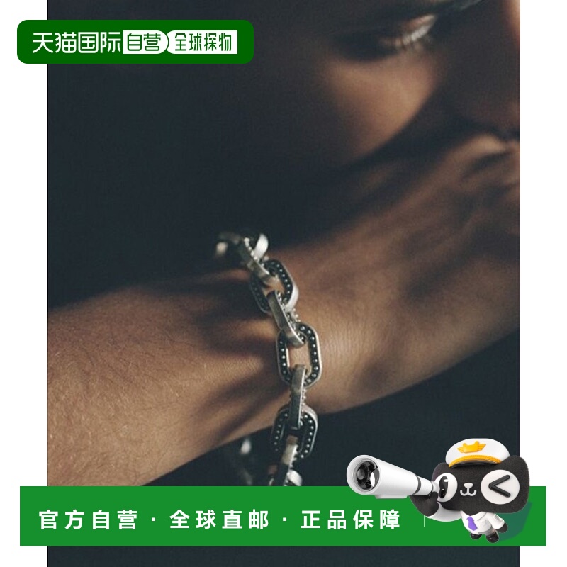 1h可退 日本直邮LIDNM 男装 SILVER925 艺术钉饰手链 半圆钉设计