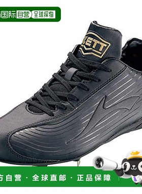 【日本直邮】Zett捷多棒球鞋运动鞋黑色嵌入钉BSR2296 29cm钉鞋