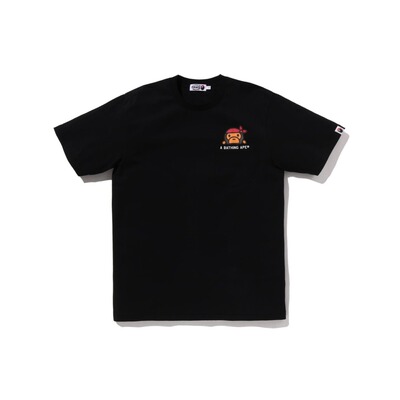 日本直邮A BATHING APE 男女同款 全棉短袖T恤 PIRATE MILO橡胶印