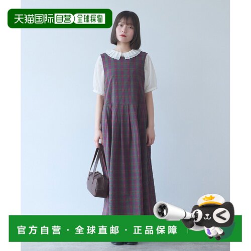 日本直邮bulle de savon 女士 塔特姆格纹织花连衣裙 0301OP00126