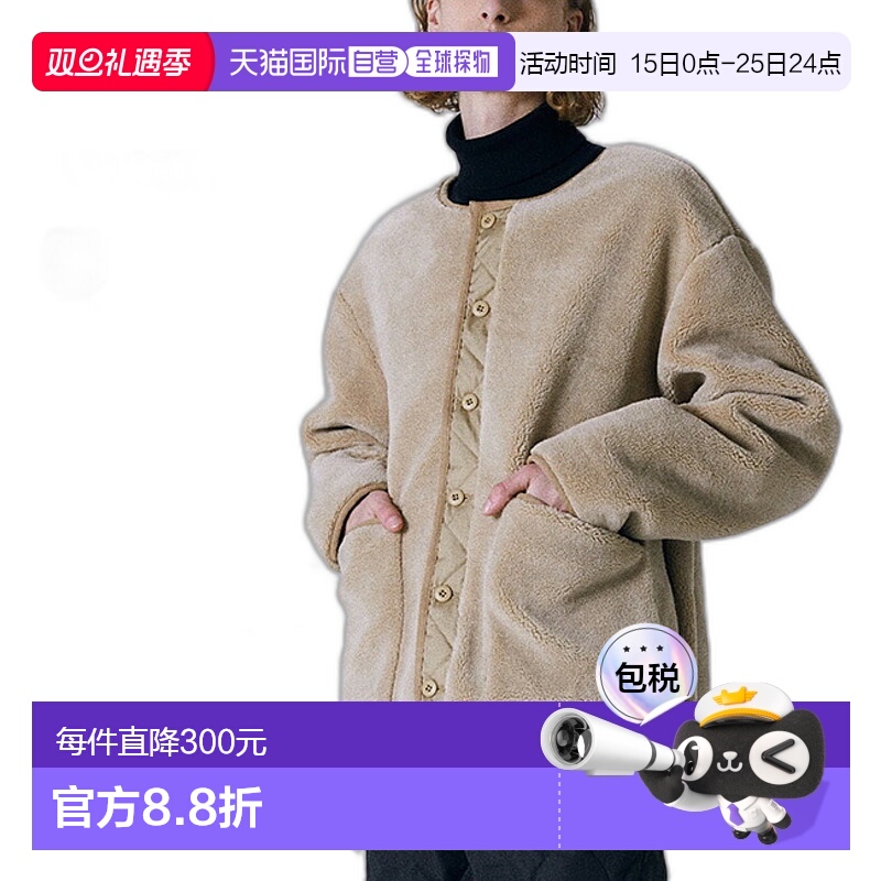 日本直邮TAION 双面圆领羽绒服男女通用TAION-R104BML-1外套羽绒