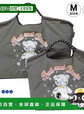 日本直邮Ball&Chain 环保袋镜面球熊灰色原创M 和 L 尺寸购物袋手