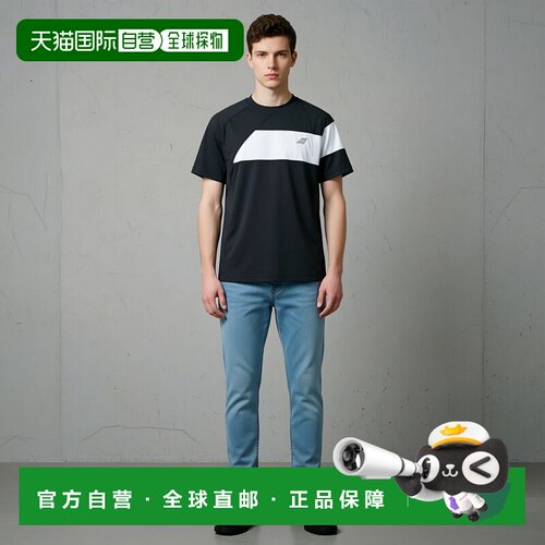 日本直邮Babolat 男士俱乐部短袖游戏衬衫 运动上衣