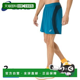 日本直邮ASICS ROAD 7英寸跑步短裤男士款带内衬国际尺码吸汗速干