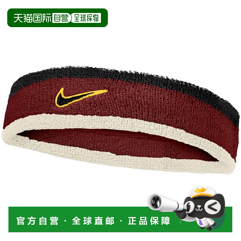 日本直邮Nike 耐克经典头带 深红队色 帆白 黑色
