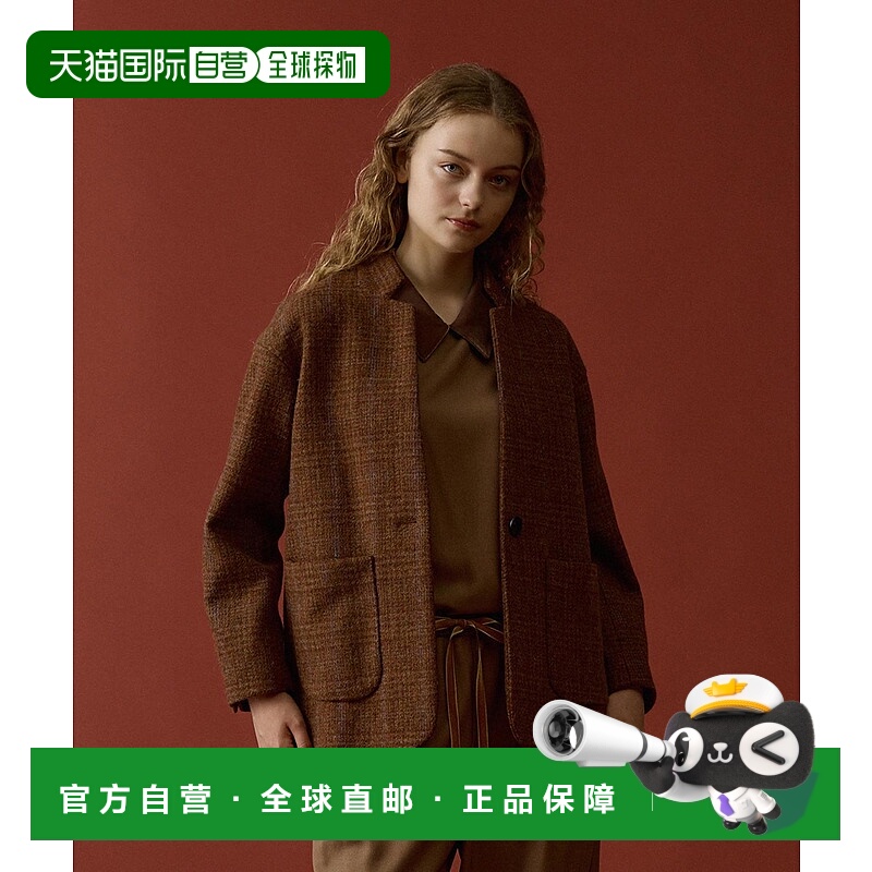 1h可退 日本直邮LOGEMENT DE CLAIRE 女装 蕾丝拼接 宽松半袖衬衫