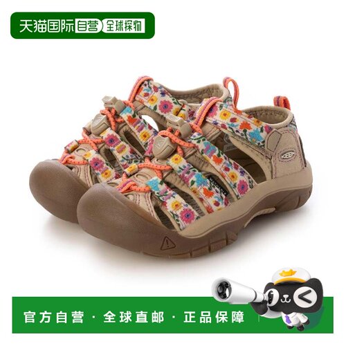 日本直邮KEEN儿童凉鞋 水陆两用 花纹 NEWPORT H2 1028822 米色系