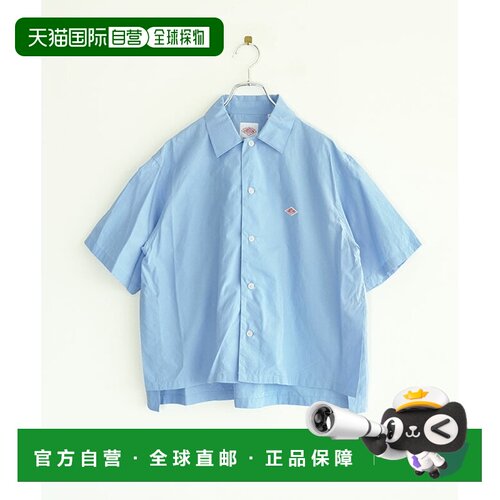 日本直邮DANTON 棉府绸半袖衬衫 短袖 5/8袖[DT-B0223CPL]新款