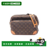 日本直邮中古LV路易威登女包B级9新Nile双层相机包涂层 防水帆布