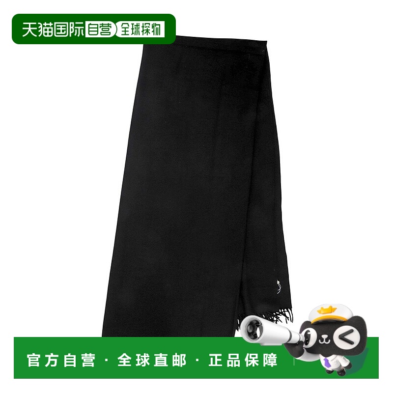 1h可退 日本直邮COMOLI 男女同款 全羊绒 大尺寸围巾 流苏设计 C0