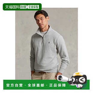 日本直邮 RL 摇粒绒运动衫长袖高领牛仔半高领拉链毛衣半拉链