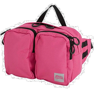 Abu Garcia渔具包腰包小号粉色手拎25cm深10cm高18cm户外